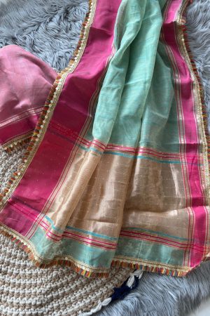 Best Quality Khadi Organza Silk With Weaving Sarees