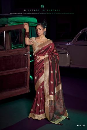 Fashionable Pure Silk With Heavy Embroidery Saree
