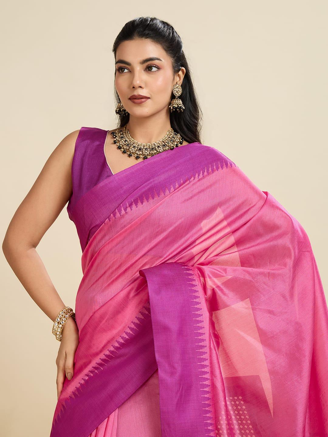 High On Demand Khadi Raw Silk With Weaving Silk Saree - Image 7