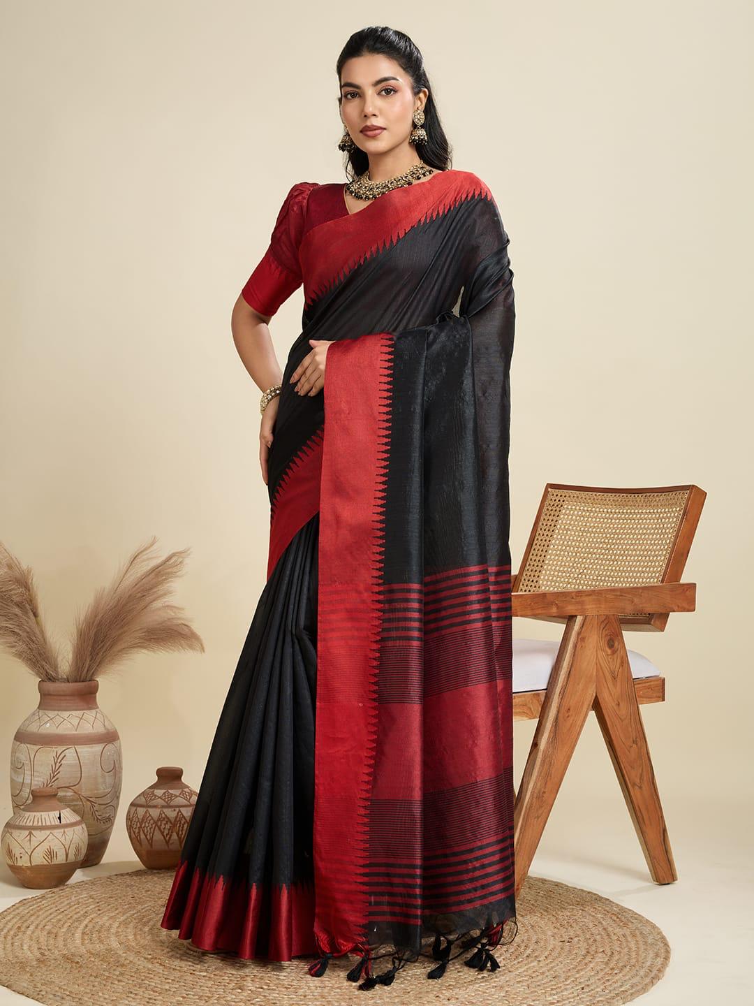 High On Demand Khadi Raw Silk With Weaving Silk Saree - Image 12