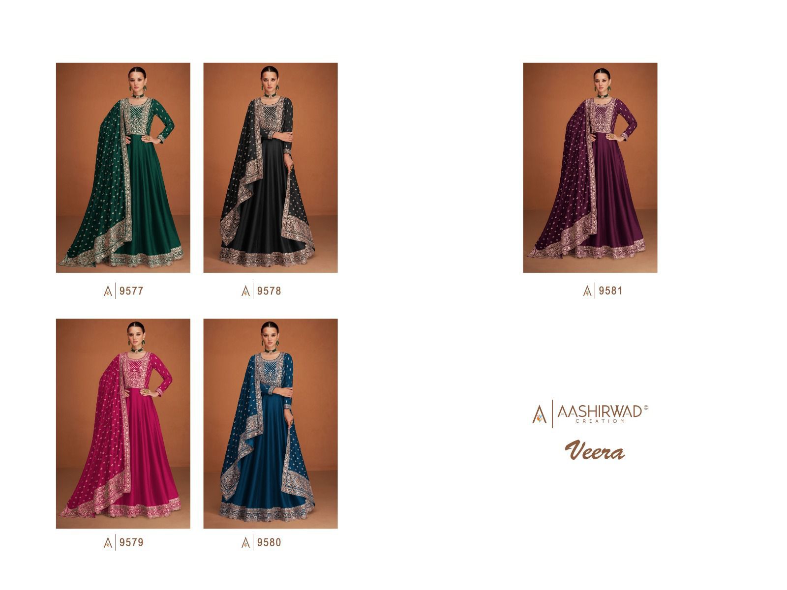 Heavy Premium Silk With Embroidery Sequence Work Salwar Suit - Image 3