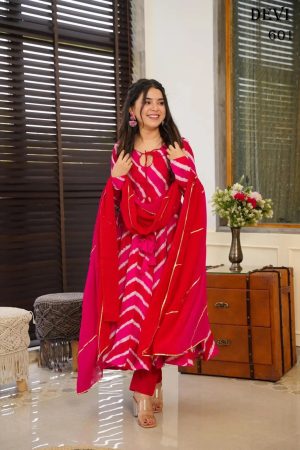 Occasional Wear Tebby Silk With Digital Print Gown