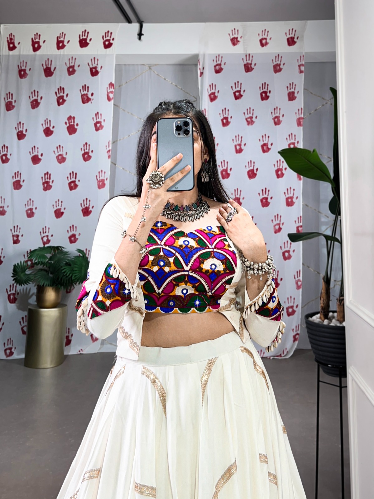 Festival Wear Rayon With Mirror Gamthi Work With Sequins Lace Lehenga Choli - Image 7