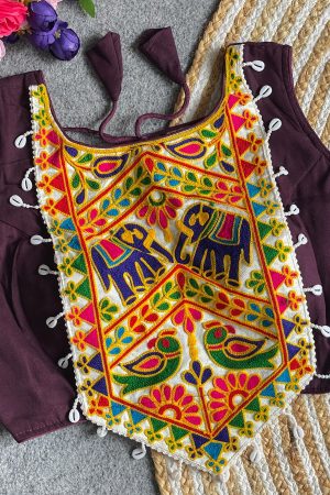 Festival Wear Magic Cotton With Codding Embroidery Blouse