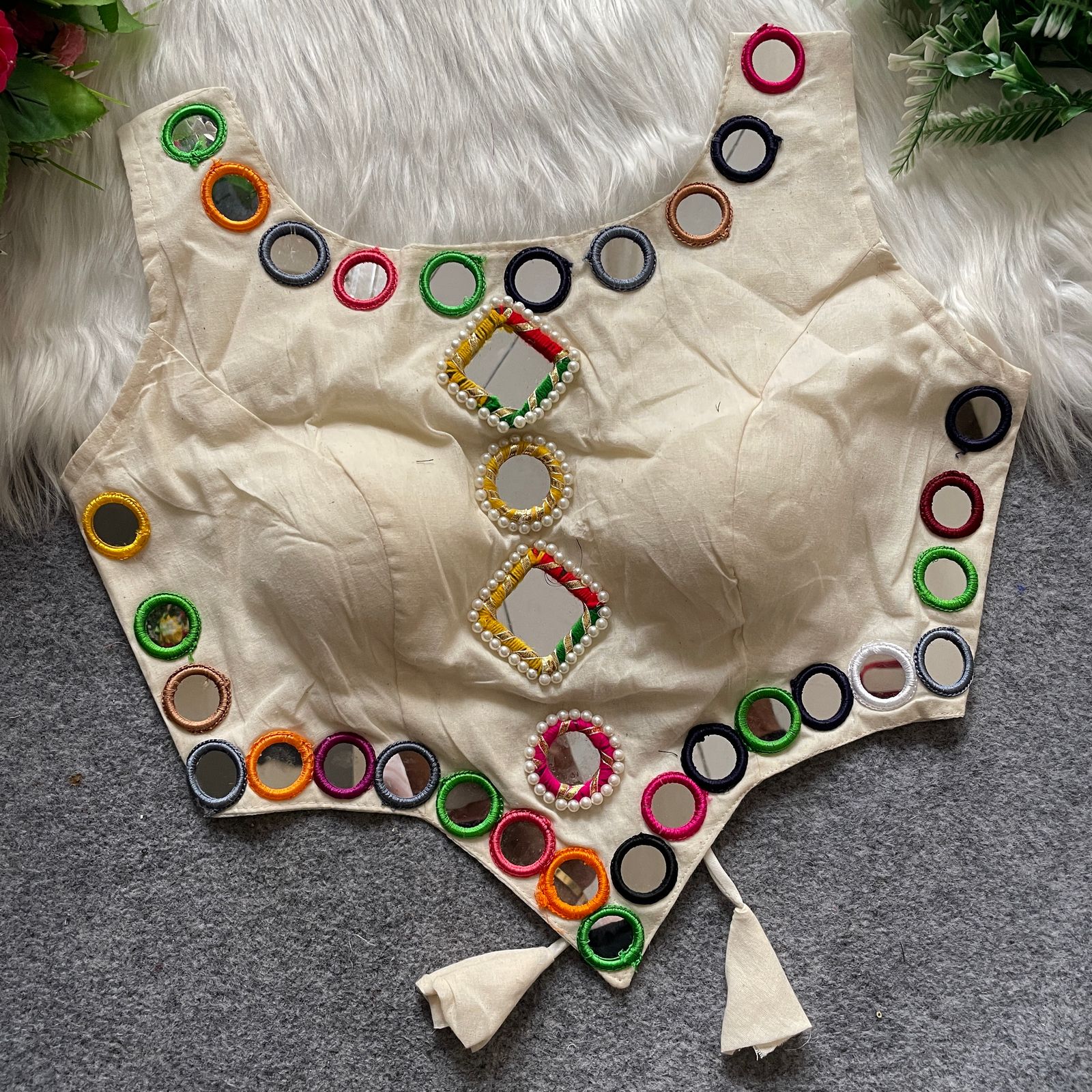 Amazing Color Pure Rayon With Mirror Work Blouse