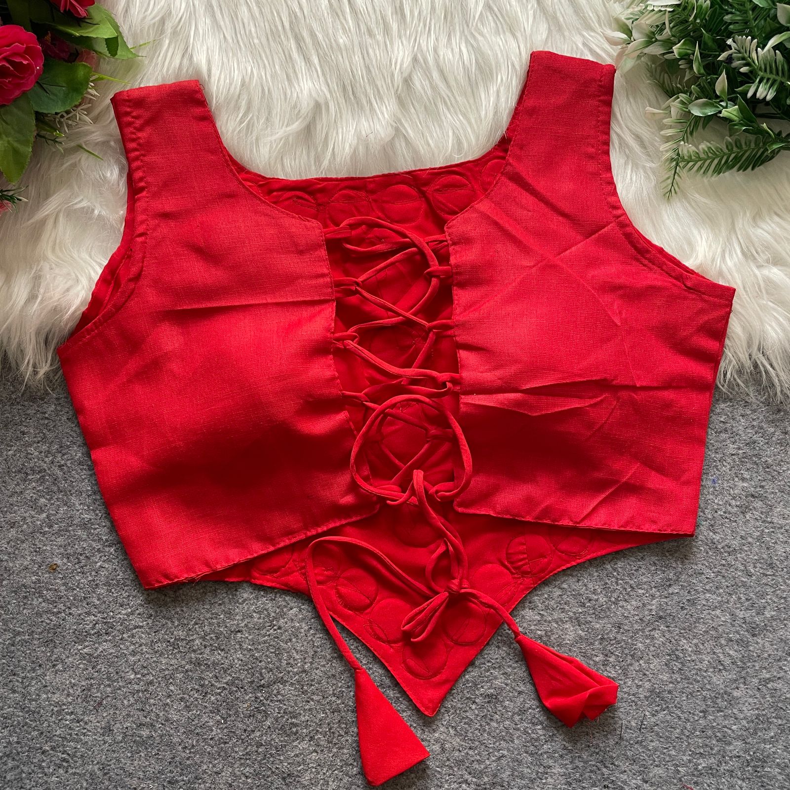 Amazing Color Pure Rayon With Mirror Work Blouse - Image 8