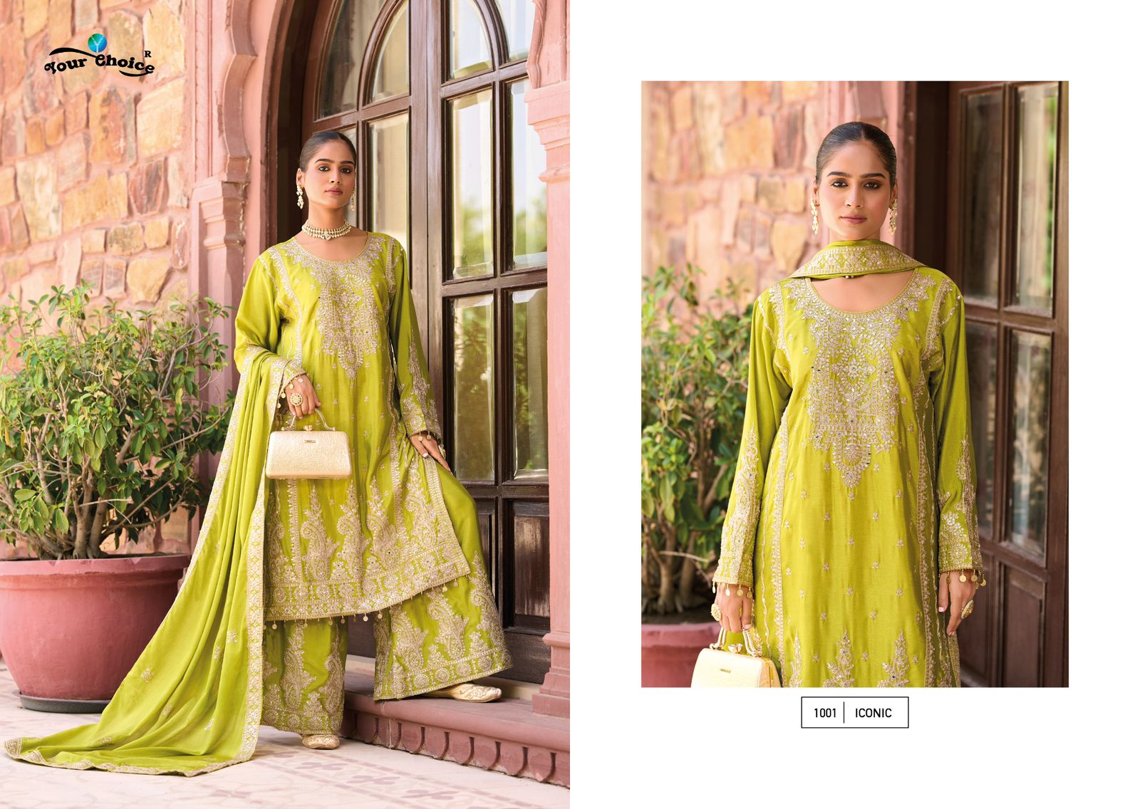 Latest Trendng Chinon With Embroidery Work Salwar Suit - Image 2