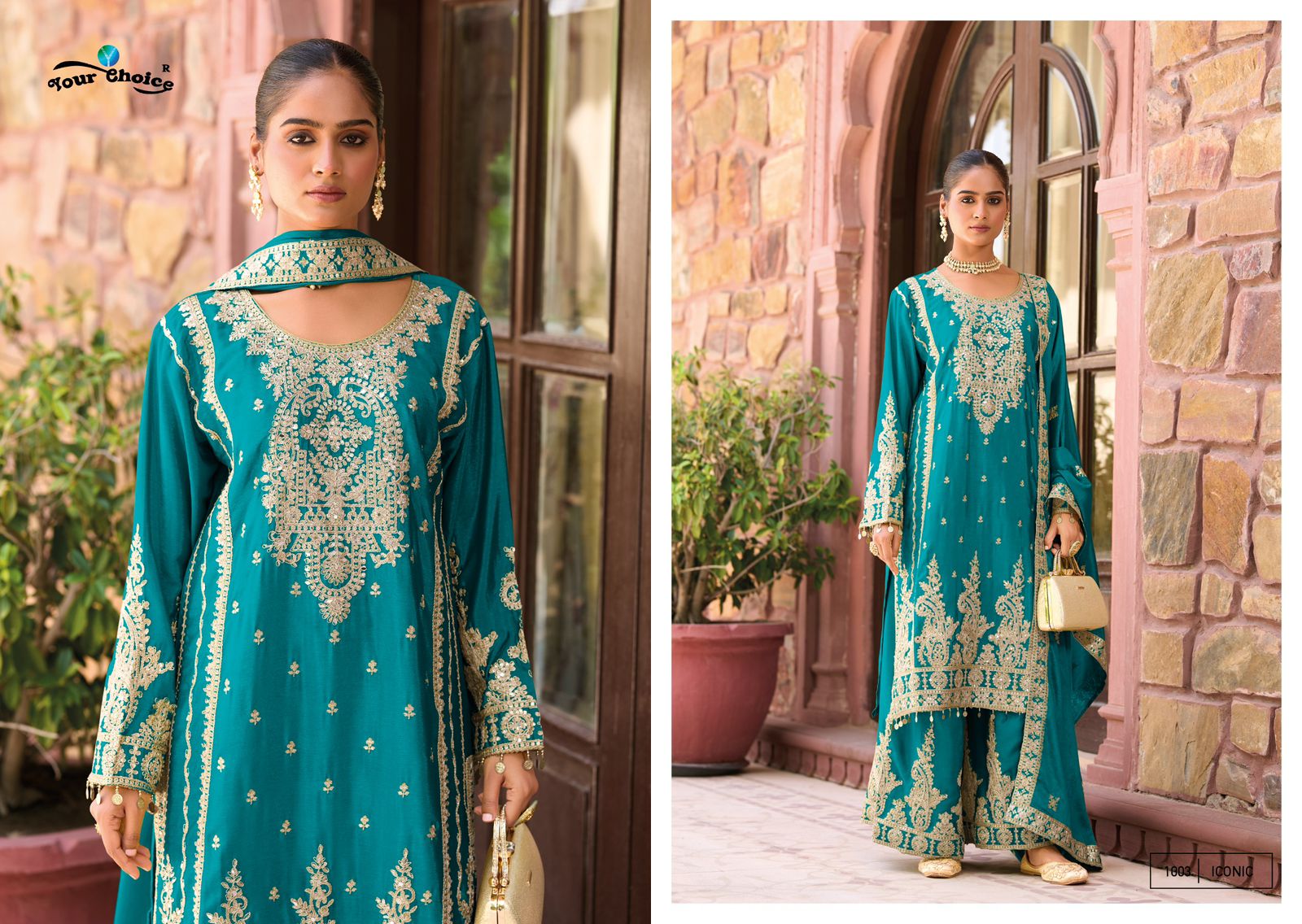 Latest Trendng Chinon With Embroidery Work Salwar Suit - Image 3