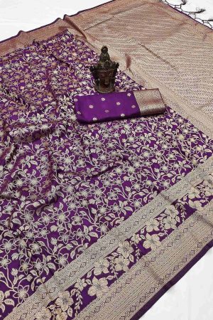 Occasional Wear Soft Khadi Georgette With Weaving Work Saree