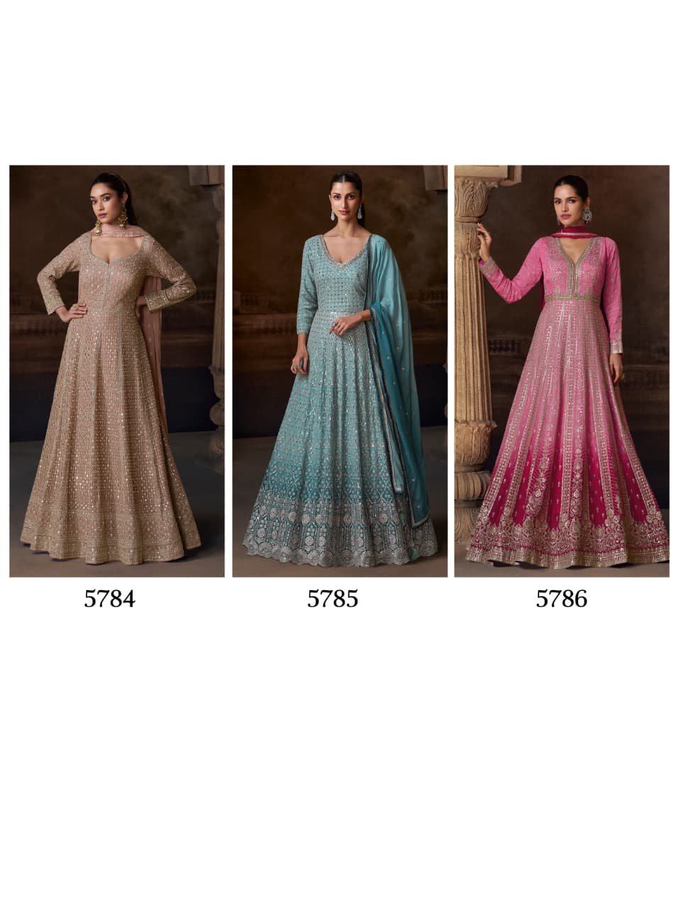 Amazing Color Real Georgette With Sequins Embroidery Salwar Suit - Image 3
