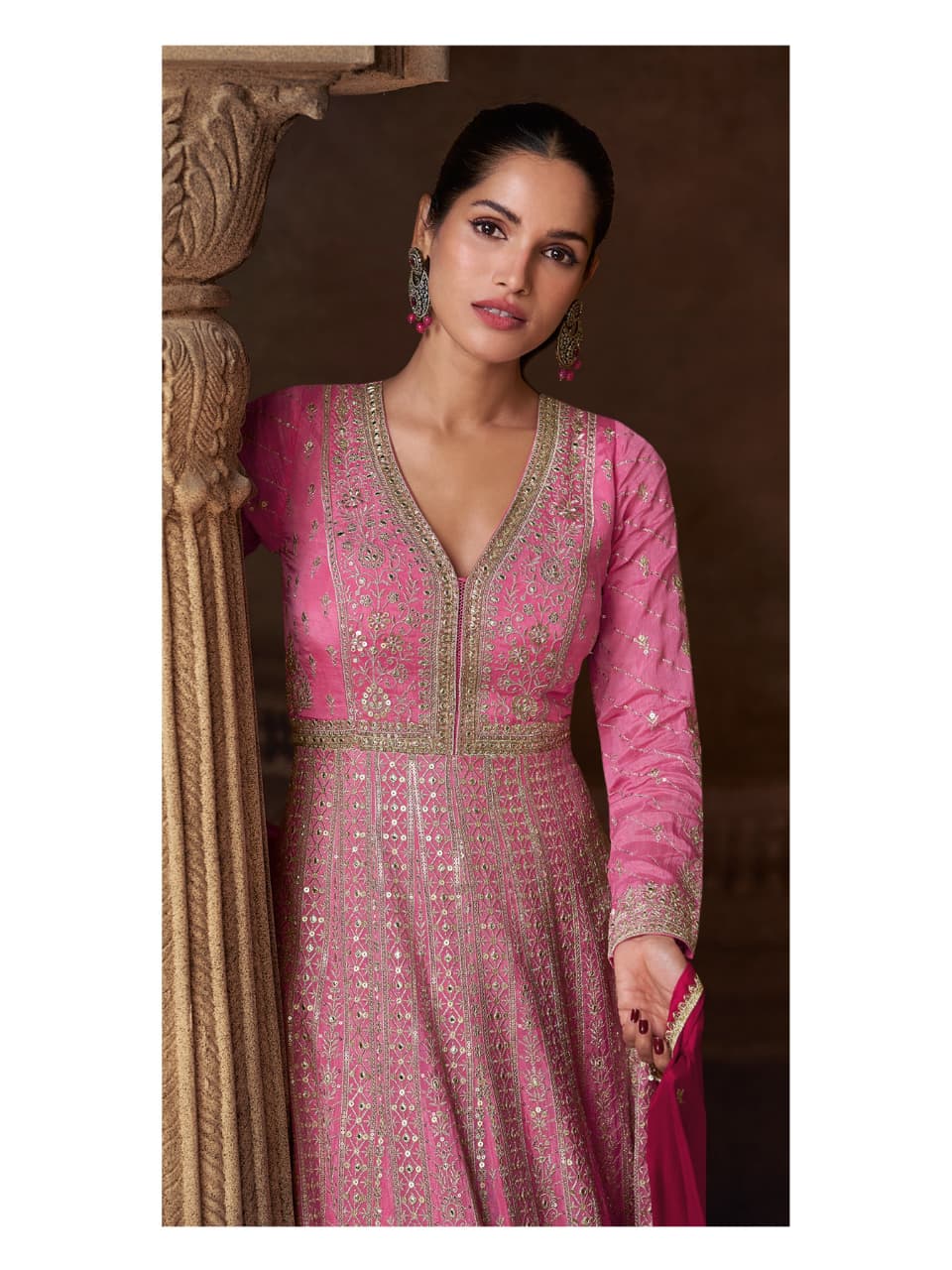 Amazing Color Real Georgette With Sequins Embroidery Salwar Suit - Image 5