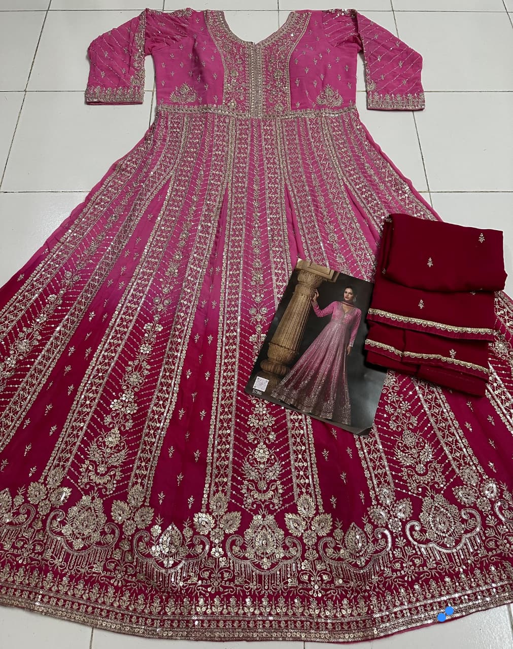 Amazing Color Real Georgette With Sequins Embroidery Salwar Suit - Image 10