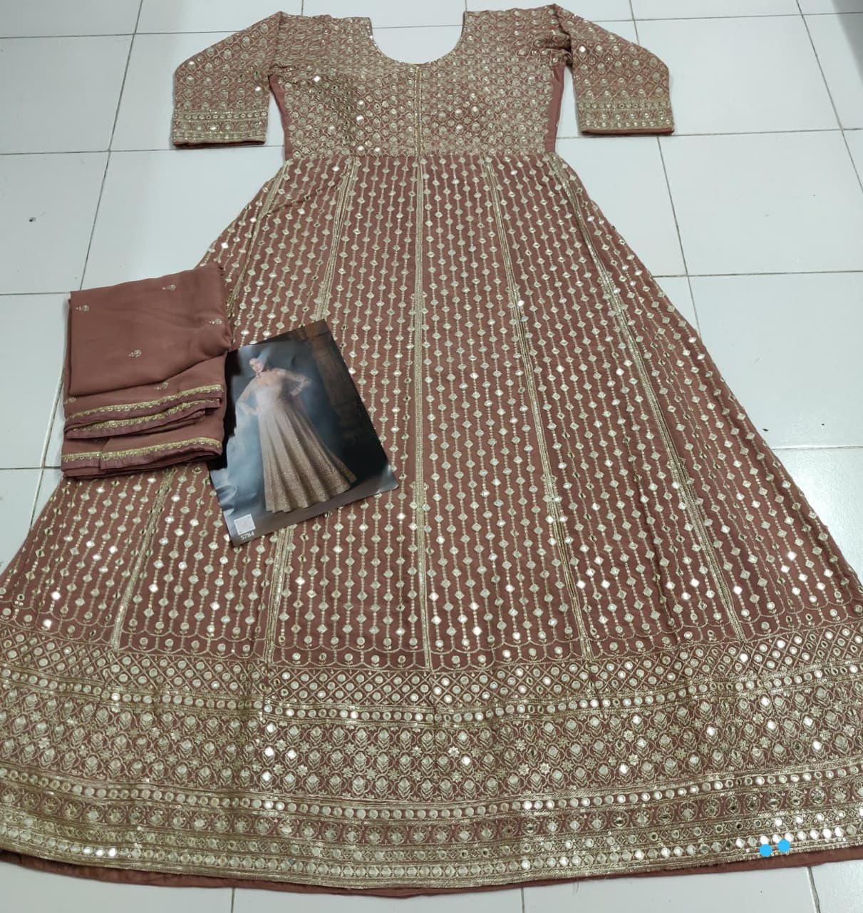 Amazing Color Real Georgette With Sequins Embroidery Salwar Suit - Image 11