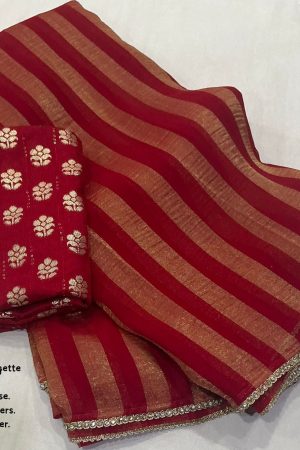 Festival Wear Georgette With Zari Crush Leheriya Saree