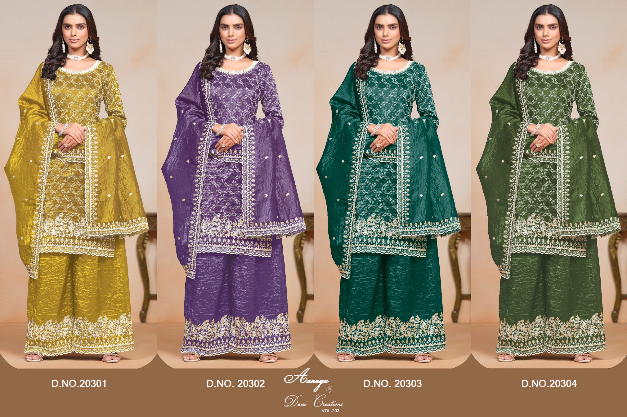 Fashionable Soft Organza With Embroidery Salwar Suit - Image 13