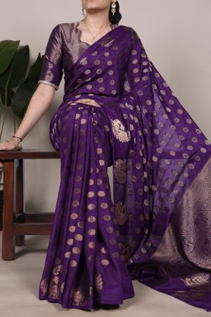 Hot Selling Roop Silk With Zari Weaving Saree