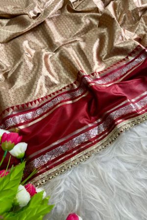 Elegant Silk With Zari Weaving Saree