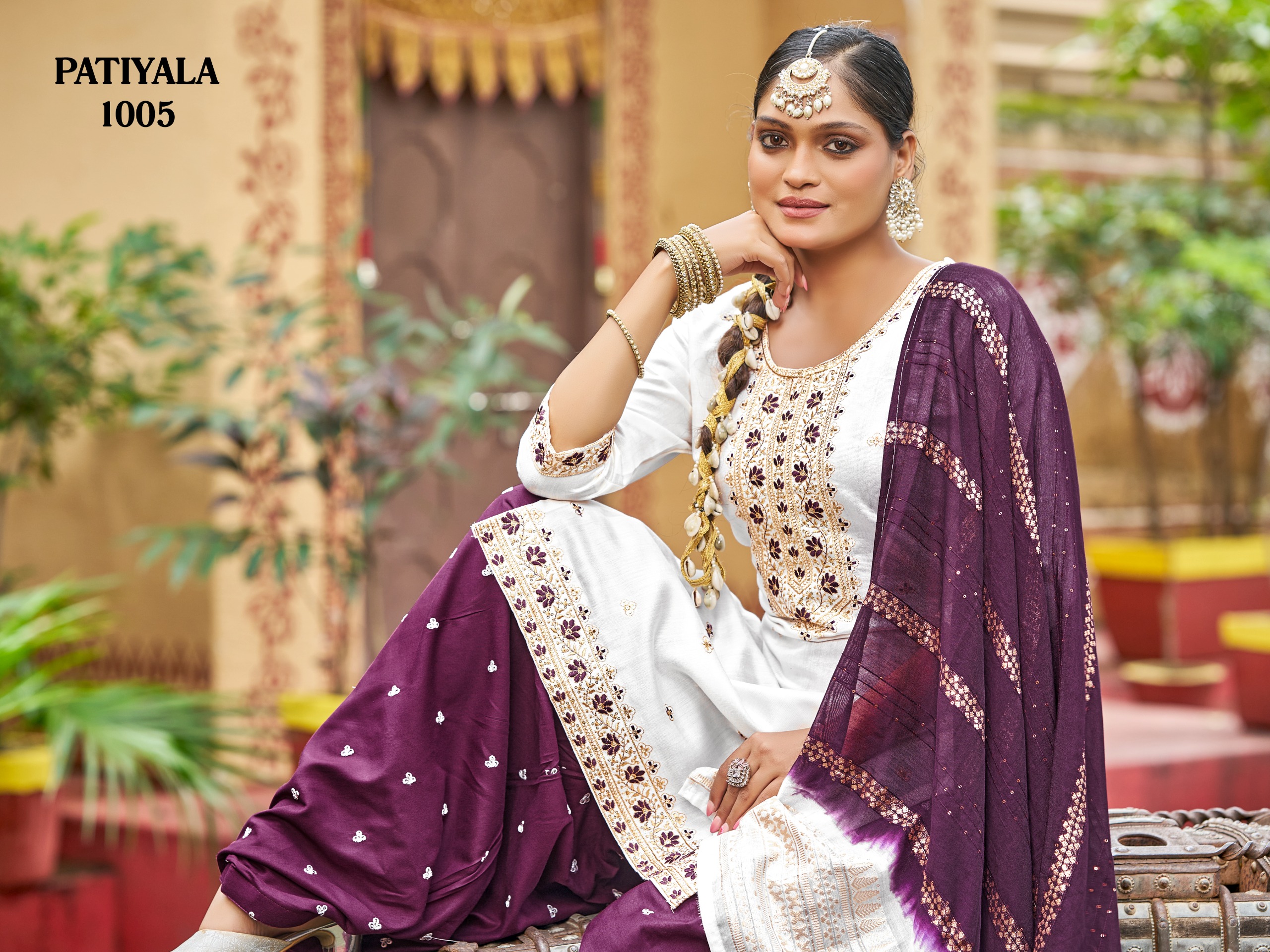 Latest Collection Gadhwal Silk With Sequins Embroidery Kurti Set - Image 12