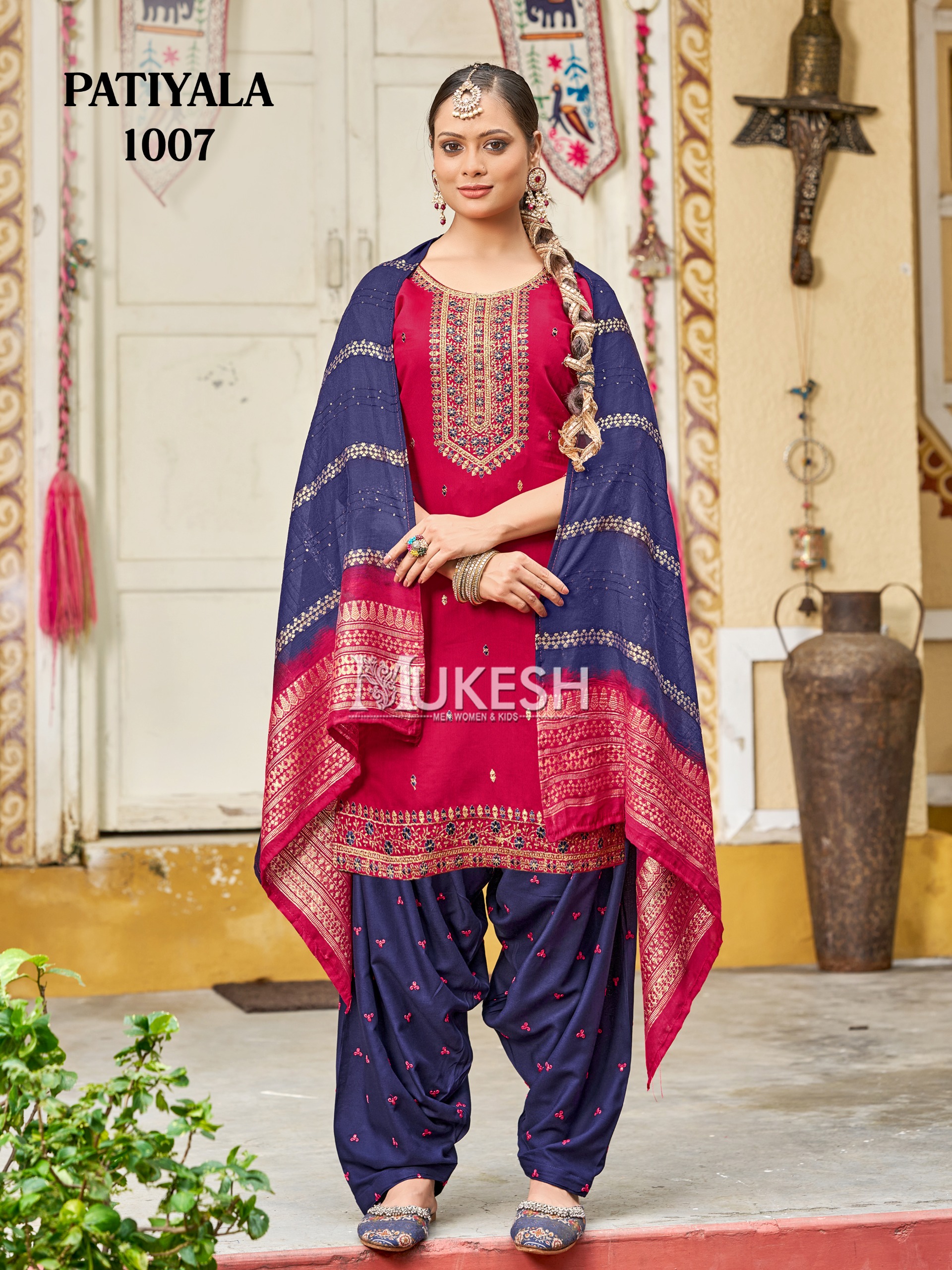Latest Collection Gadhwal Silk With Sequins Embroidery Kurti Set - Image 15