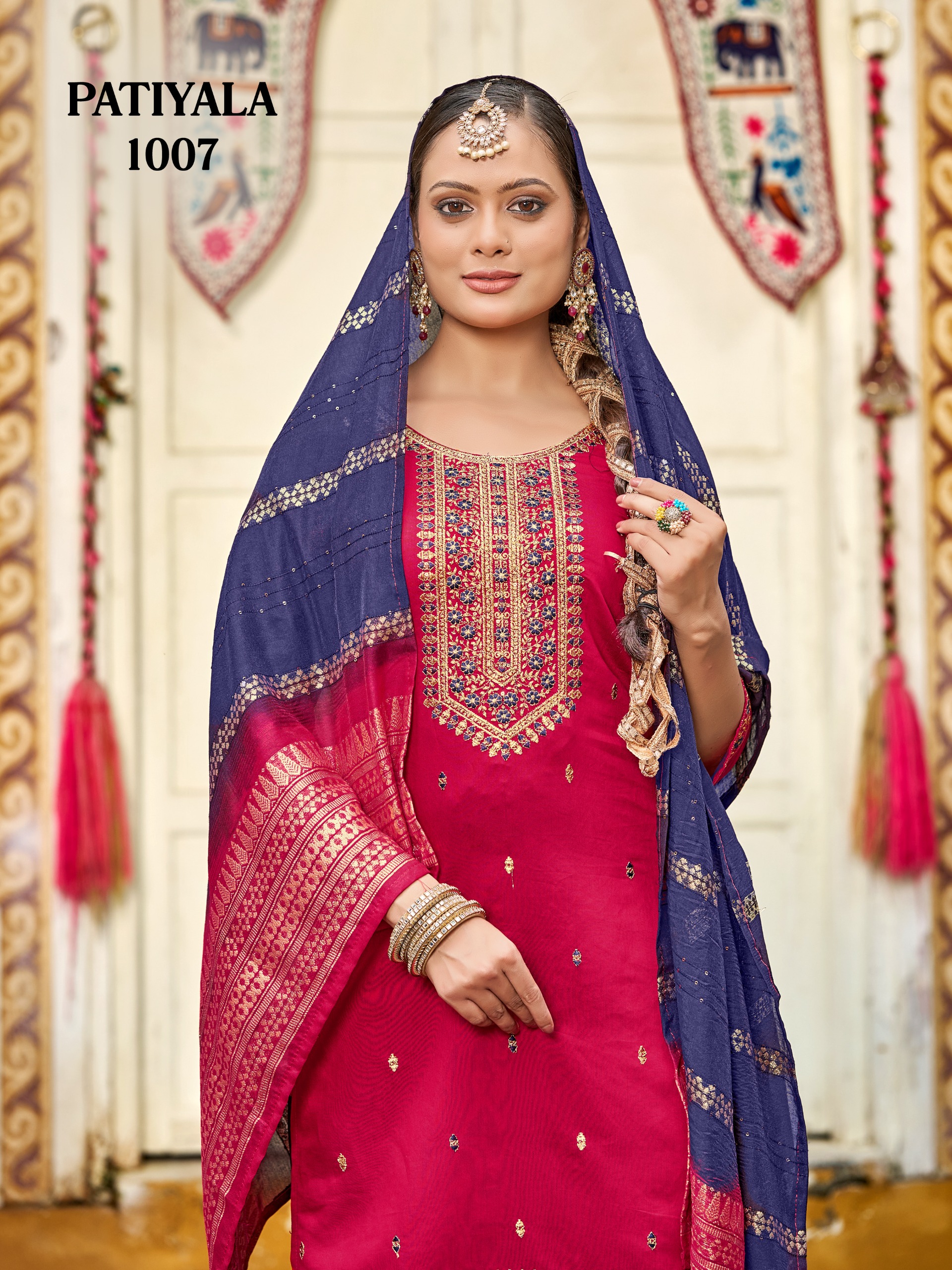 Latest Collection Gadhwal Silk With Sequins Embroidery Kurti Set - Image 18