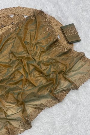 Attractive Tonic Silk With Zari Weaving Saree