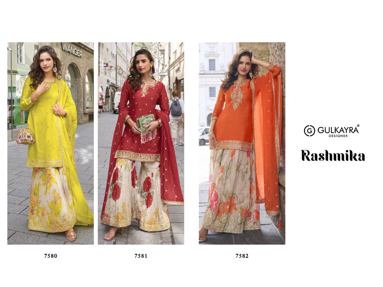 Designer Chinon Silk With Sequins Embroidery Salwar Suit - Image 2