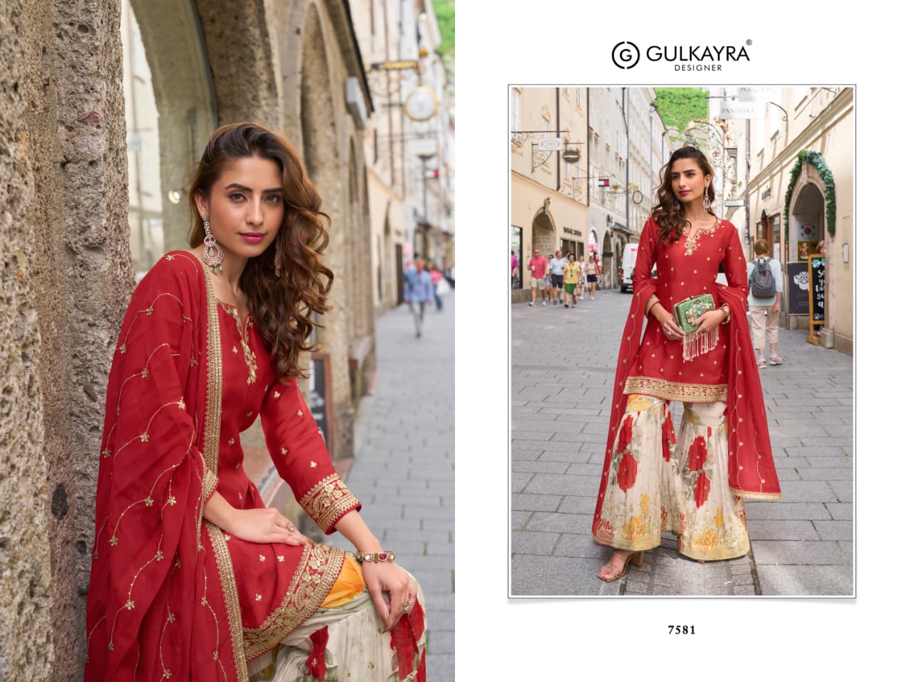 Designer Chinon Silk With Sequins Embroidery Salwar Suit - Image 4