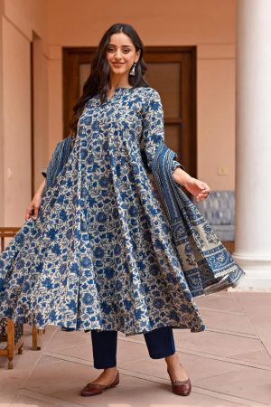 Designer Printed Rayon Kurti Pant And Dupatta