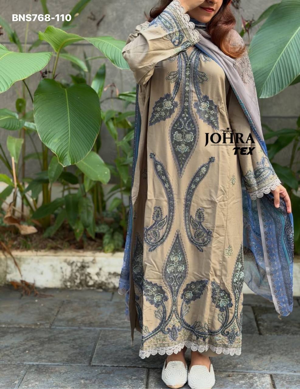 Best Fabric Eid Special Indian Export Quality Rayon Cotton Salwaar-Suit set with Embroidered work - Image 2