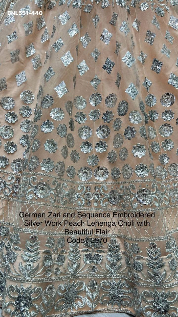 Best Quality Wedding Wear Net with Zari-Sequence & Thread Embroidery Work Lehenga Choli & Dupatta - Image 6