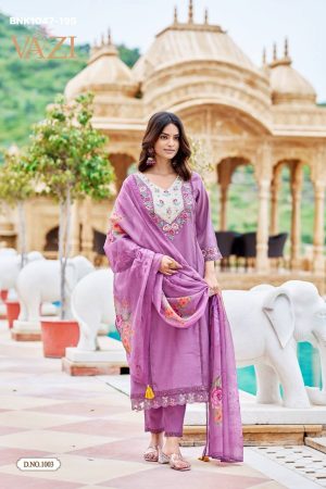 Eid Special Gorgeous Looking Viscose Berlin with Embroidered Kurti-Pant & Dupatta Set