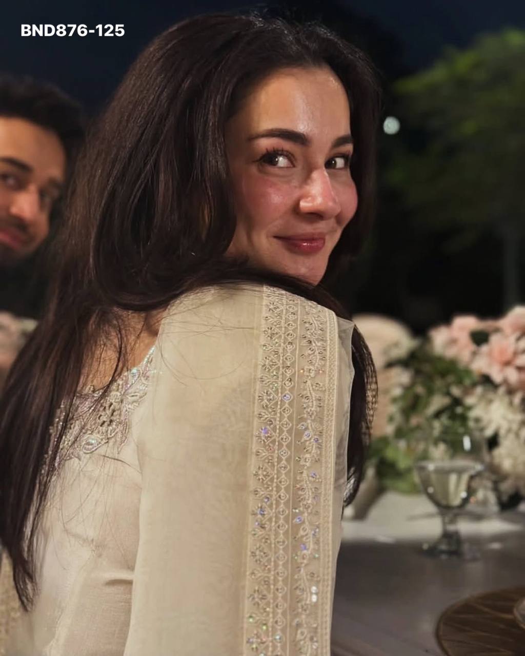 Fashionable Top Quality Crepe with Thread with Sequence work Farshi Salwaar-Suit & Dupatta Set - Image 6