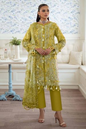 Premium Quality Cotton with Printed - Boring & Patch Work Salwaar-Kameez with Dupatta Set