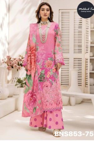 Indian Export Quality Cotton with Printed & Embroidery Patch Work Salwaar-Kameez & Dupatta Set